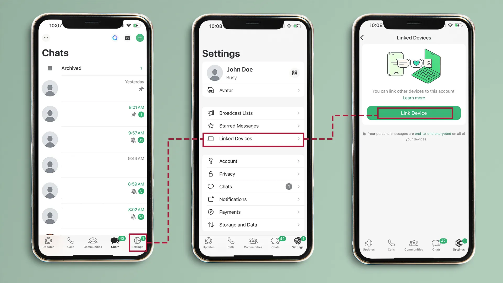 如何為 iPhone 用戶連結 WhatsApp Web